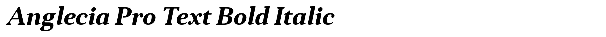 Anglecia Pro Text Bold Italic image